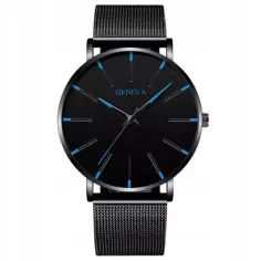 Stylowe zegarki męskie Geneva łączące elegancję z casualowym stylem