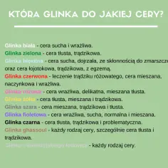 Glinki kosmetyczne: Jaki kolor wybrać do Twojej cery?