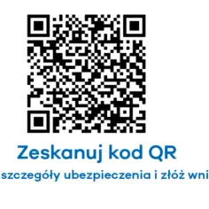 Skanuj kod QR, by poznać szczegóły ubezpieczenia i złożyć wniosek. To szybki assistance midi Uniqa.