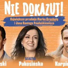Rafał Cieszyński, Katarzyna Pakosińska i Staszek Karpiel-Bułecka wykonują przeboje Marka Grechuty.