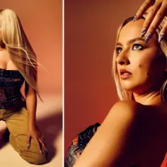 Natalia Nykiel w stylizacji inspirowanej dzikim zachodem, prezentująca swoje utwory.