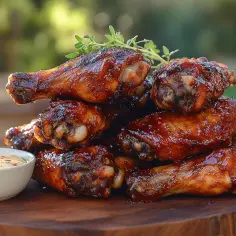 Soczyste skrzydełka kurczaka w sosie barbecue, idealne do grillowania. Dowiedz się, jak marynować kurczaka, by uzyskać taki efekt.