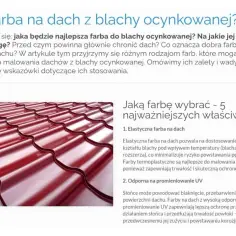 Najlepsza farba do malowania dachu – właściwości, zalety i porady.