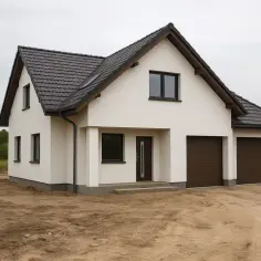 Nowy dom z garażem dwustanowiskowym czeka na odbiór budowy. Co musi być zrobione, by zamieszkać?