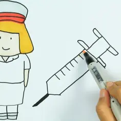 Jak narysować znak gabinet pielęgniarki szkolnej w prosty sposób