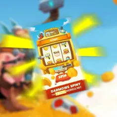 Aplikacja na darmowe spiny Coin Master z automatem do gry i złotymi monetami.