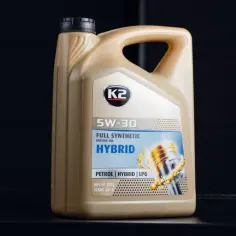 Olej silnikowy K2 5W-30 Hybrid. Idealny wybór, jeśli zastanawiasz się, jaki olej wlać do silnika benzynowego z instalacją LPG.
