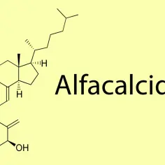 Struktura chemiczna alfakalcydolu, który jest zamiennikiem dla witaminy D.