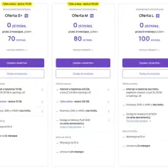 Oferty PLAY: abonament komórkowy bez telefonu z różnymi pakietami internetu i nielimitowanymi rozmowami.