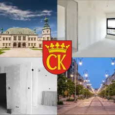Kielce: Pałac, remonty, herb miasta i ulica Sienkiewicza.