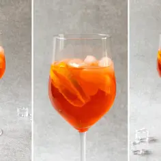 Orzeźwiający Aperol Spritz z pomarańczą i lodem. Idealny przepis na to, jak się robi aperola.