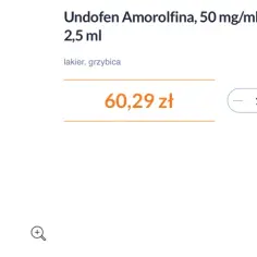 Undofen Amorolfina 50 mg/ml, lakier leczniczy na grzybicę paznokci, 2,5 ml. Zwalcz grzybicę paznokci skutecznie!