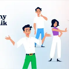Jak radzić sobie z toksycznym pracownikiem w zespole? Ilustracja pokazuje ludzi w stresujących sytuacjach, z cieniem diabła w tle.