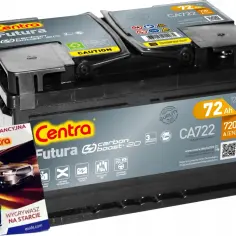 Centra Futura Carbon Boost 2.0, akumulator do diesla 2.0, 72Ah, 720A. Idealny do nowoczesnych samochodów.