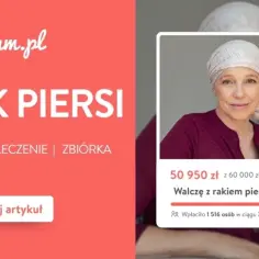 Kobieta w chuście na głowie walczy z rakiem piersi. Zbiórka na leczenie trwa.