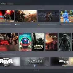 Jak zobaczyć ukryte gry na Steam? Biblioteka pełna tytułów, od klasyków jak Fallout po nowości.