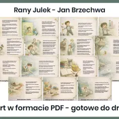 Ilustracje i tekst streszczenie rany julek. Książka Jana Brzechwy ukazuje dziecięce emocje i błędy, z których uczą się bohaterowie.