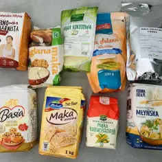 Różne rodzaje mąk: pszenna pełnoziarnista, owsiana, kokosowa, ryżowa, kukurydziana, orkiszowa. Jaka mąka do ciasta drożdżowego? Wybór jest spory!