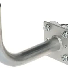 Metalowa rura do anteny z mocowaniem na maszt. Solidna konstrukcja zapewnia stabilne umocowanie anteny.