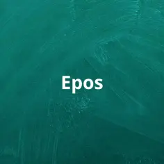 Zielona tablica z napisem "Epos". Co to epos? To obszerny utwór poetycki opowiadający o bohaterskich czynach.