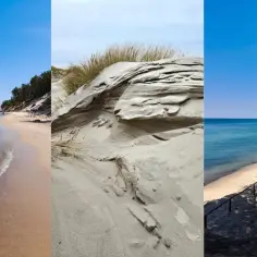 Piękne plaże i wydmy nad Bałtykiem, które przypominają o tym, jak powstało morze bałtyckie.