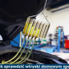 Przyrząd do sprawdzania wtrysków paliwa podłączony do silnika. Pozwala ocenić, jak sprawdzić który wtrysk stuka.