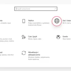 Ustawienia sieci i Internetu, gdzie można sprawdzić, jak sprawdzić adres IP.