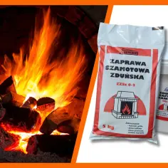 Ogień w kominku i zaprawa szamotowa. Zastanawiasz się, ile schnie szamot? Ten produkt jest idealny do napraw pieców i kominków.
