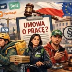 Kalkulator opłacalności: b2b czy umowa o pracę? Kurierzy Uber Eats, Bolt, Pyszne.pl pod lupą prawa.