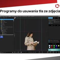 Program do usuwania tła ze zdjęcia PhotoScape X z kobietą czytającą książkę.