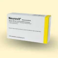 Opakowanie leku Neurovit, zawierające 100 tabletek powlekanych. Szybkie wsparcie dla Twoich nerwów.