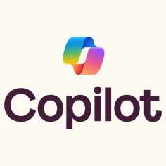 Logo z tęczową wstęgą i napisem "Copilot". Dowiedz się, copilot co to jest i jak może Ci pomóc.