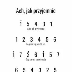Nuty do ach jak przyjemnie – łatwe do grania i śpiewania