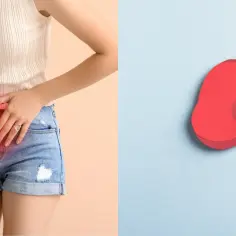 Ból w podbrzuszu sugeruje zapalenie pęcherza. Szukasz antybiotyku na zapalenie pęcherza bez recepty? Grafika przedstawia symboliczne nerki.