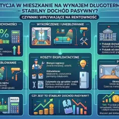 Czy kupno mieszkania to dobra inwestycja? Analiza czynników wpływających na stabilny dochód pasywny: cena, wykończenie, koszty, podatki, pustostany.