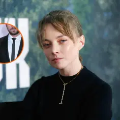Piotr Domalewski z żoną, która odbiera nagrodę.