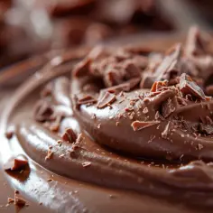 Krem z Nutelli, mascarpone, śmietany i wiórków czekoladowych