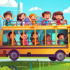 Kolorowanka z autobusem: Wydrukuj i pokoloruj różne pojazdy dla dzieci