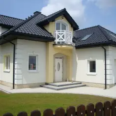 Jakie elewacje najlepiej pasują do grafitowego dachu i białych okien
