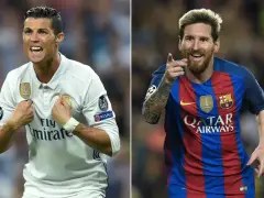 Ronaldo w bieli i Messi w barwach Barcelony. Kto jest lepszy Messi czy Ronaldo? Dyskusja trwa!