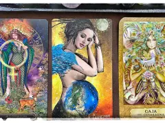 Tarot światła i cienia: opis kart Cesarzowa i Gaja. Wizerunki kobiet, symbolika natury i kosmosu.