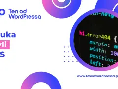 Nauka styli CSS z efektem text-shadow. Kod strony z błędem 404.
