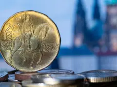 Czeska moneta 20 koron z wizerunkiem św. Wacława. Zastanawiasz się, jakie są czeskie ceny jedzenia?
