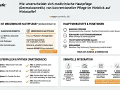 Medizinische Hautpflege setzt auf funktionale Wirkstoffe, die die Hautbarriere stärken und Feuchtigkeit spenden. Probiotika können hierbei eine Rolle spielen.