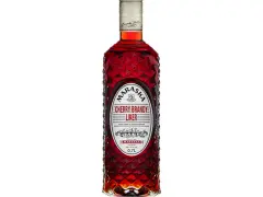Butelka Maraska Cherry Brandy Liker, tradycyjny alkohol z Chorwacji, o intensywnym, wiśniowym kolorze.