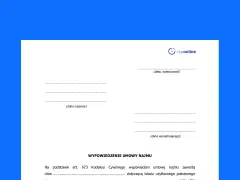 Wypowiedzenie umowy najmu, które może wiązać się z karą za zerwanie umowy najmu na czas określony. Dokument zawiera pola na dane najemcy i wynajmującego.