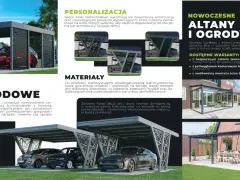 Nowoczesne wiaty samochodowe i altany ogrodowe z aluminium.
