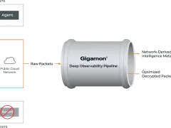 Gigamon NDR solution processes raw packets from managed and unmanaged hosts, delivering intelligence metadata and optimized packets to SIEM and security tools.
