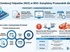 Karta Ewidencji Odpadów (KEO) w BDO. Podano przykładowy kod odpadu drewno, wymagany jest dokładny 6-cyfrowy kod z gwiazdką.