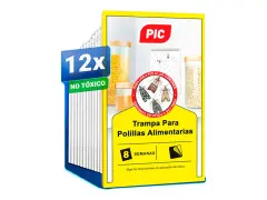 Caja de 12 trampas para polillas alimentarias, no tóxicas, para proteger tus alimentos de gorgojos.